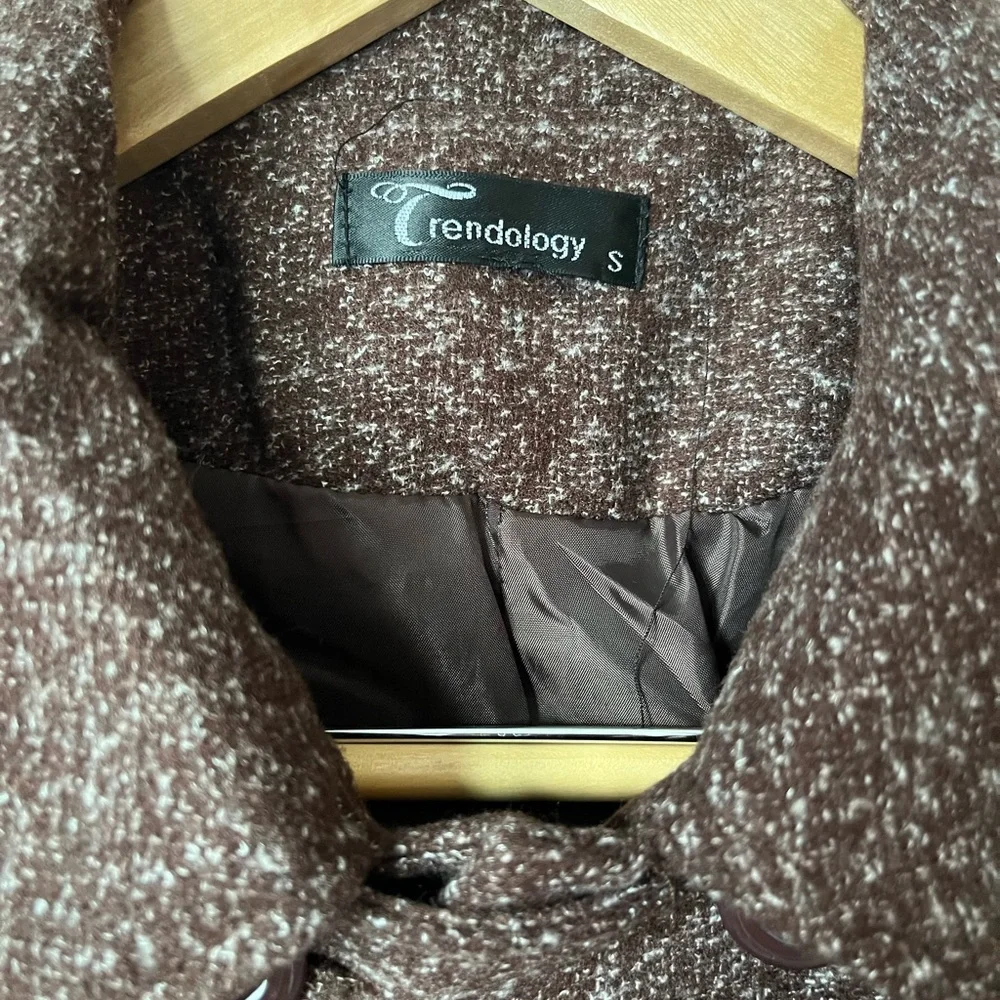 Brown Trendology Button Jacket (Small) - Picture 7 of 9